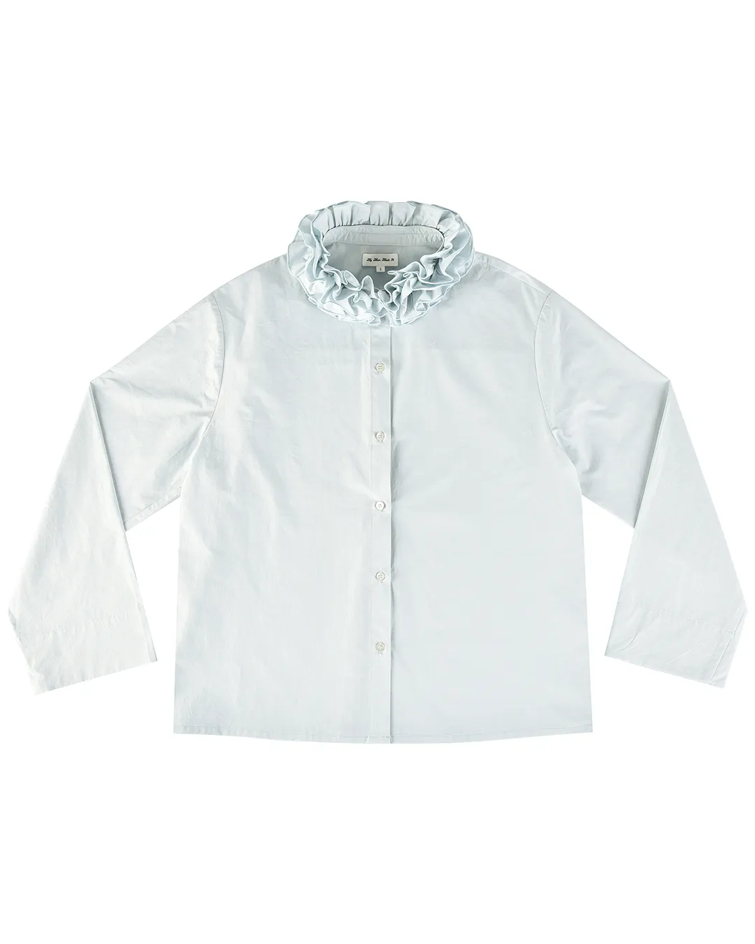 Cotton Ruffle Blouse - Bluewishes sold by My Mum Made It