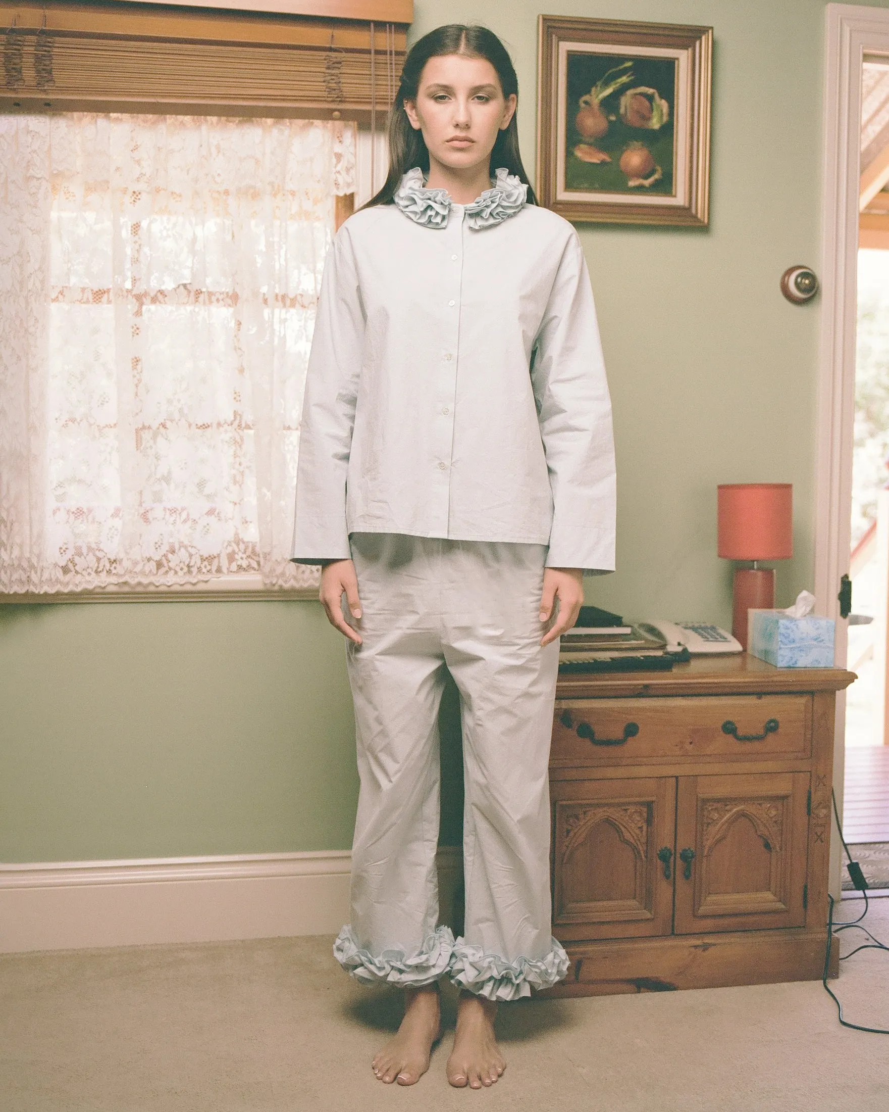 Cotton Ruffle Pant - Bluewishes sold by My Mum Made It product image thumbnail 3