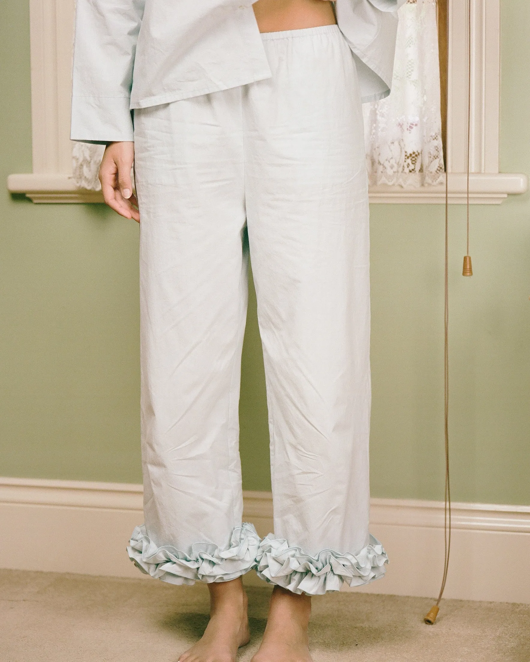 Cotton Ruffle Pant - Bluewishes sold by My Mum Made It product image thumbnail 2