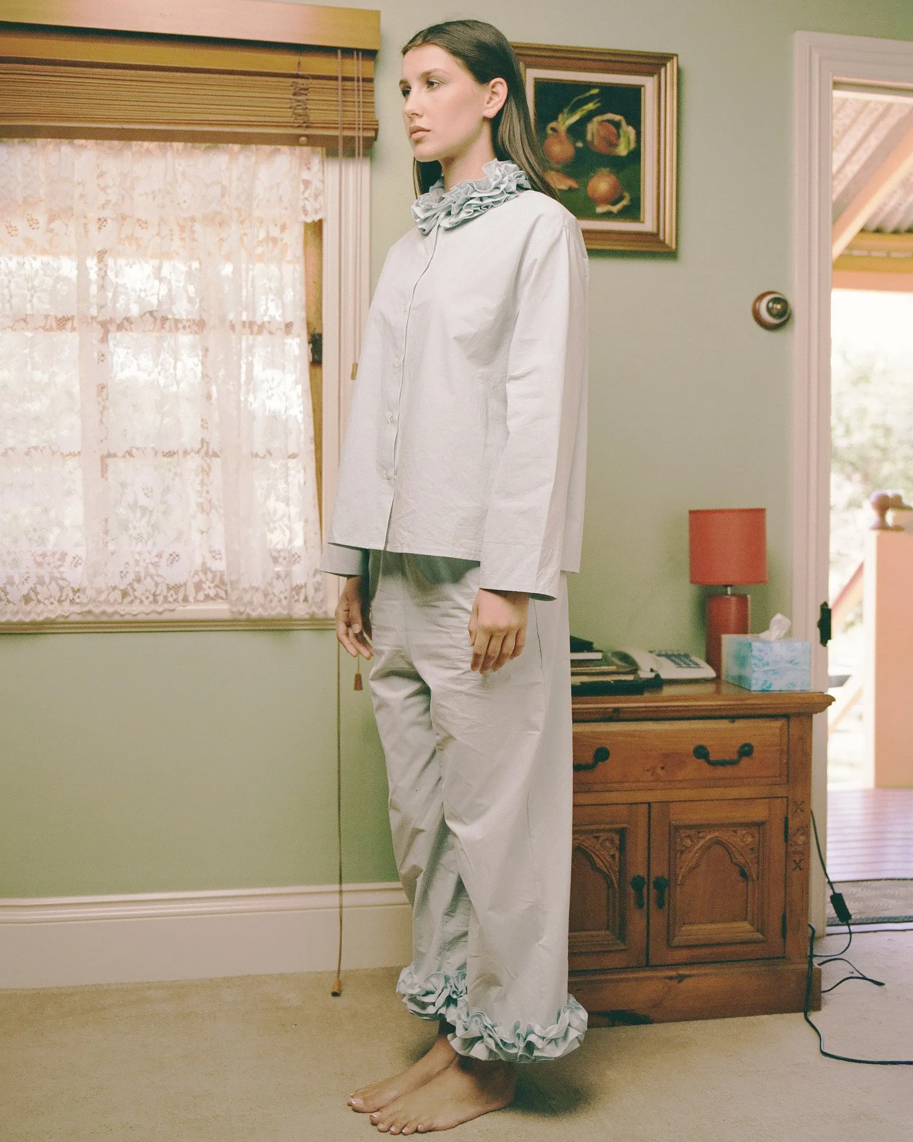 Cotton Ruffle Pant - Bluewishes sold by My Mum Made It product image thumbnail 4