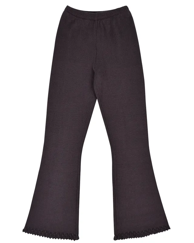 Lace Knit Pant - Earth sold by My Mum Made It