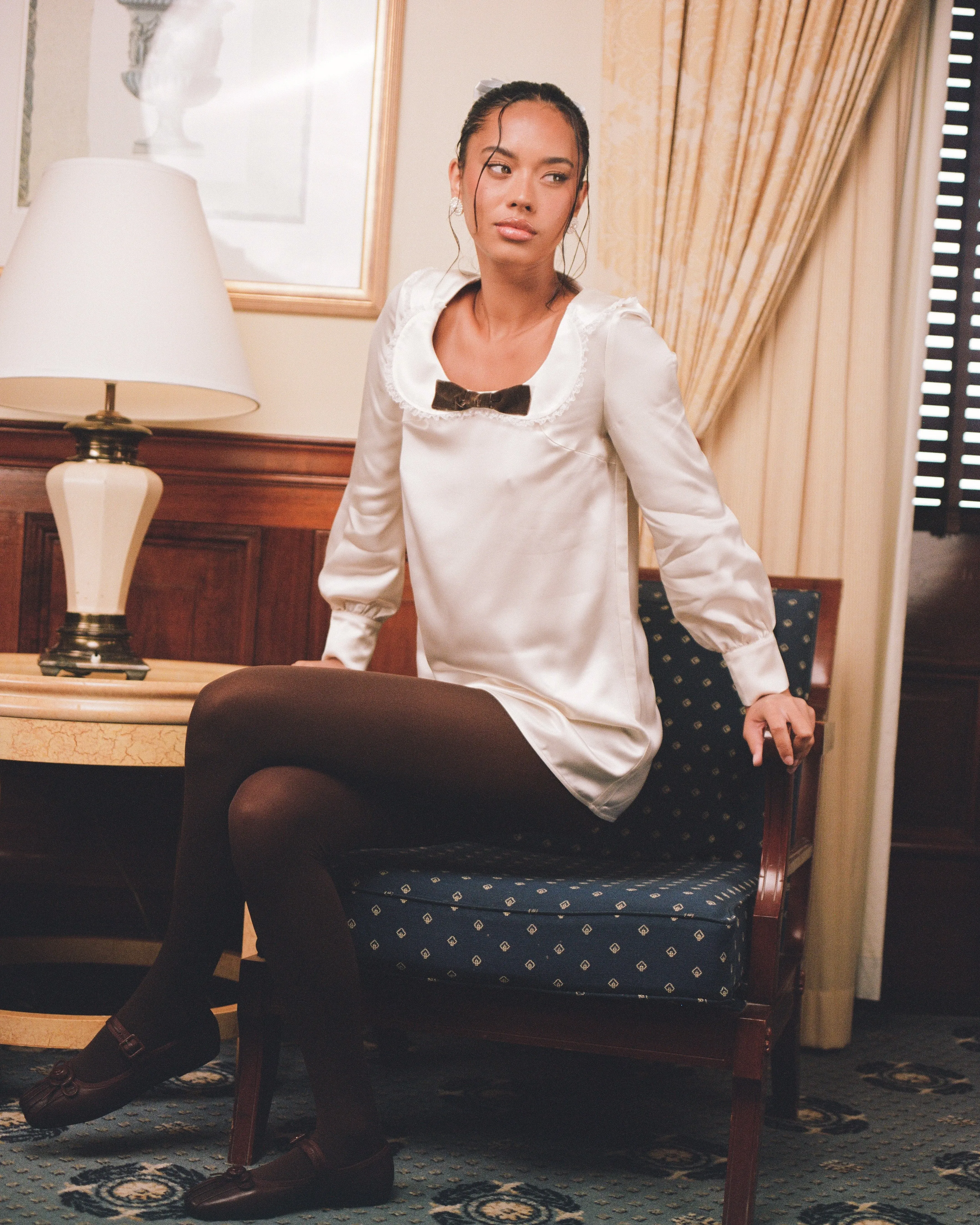 Celeste Collar Shift Dress - Frost sold by My Mum Made It product image thumbnail 2