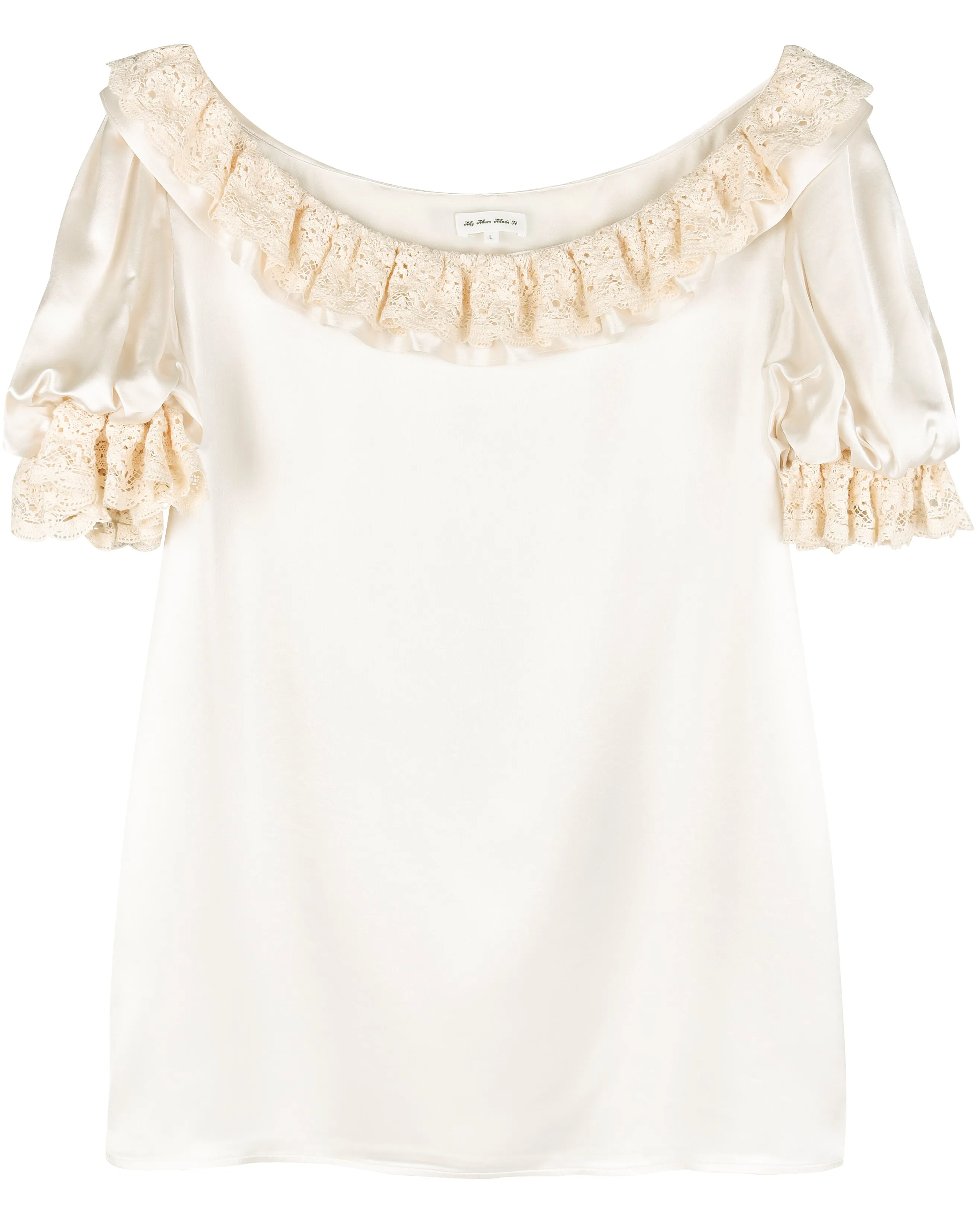 Lace Layer Soirée Dress - Frost sold by My Mum Made It