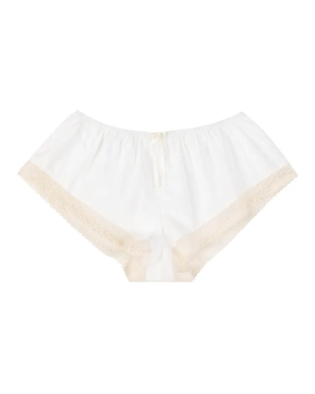 Lucienne Cotton Shorts - White sold by My Mum Made It