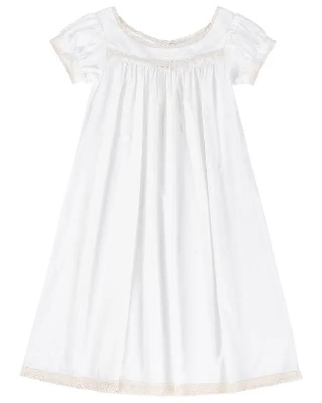 Lucienne Cotton Gown - White made by My Mum Made It