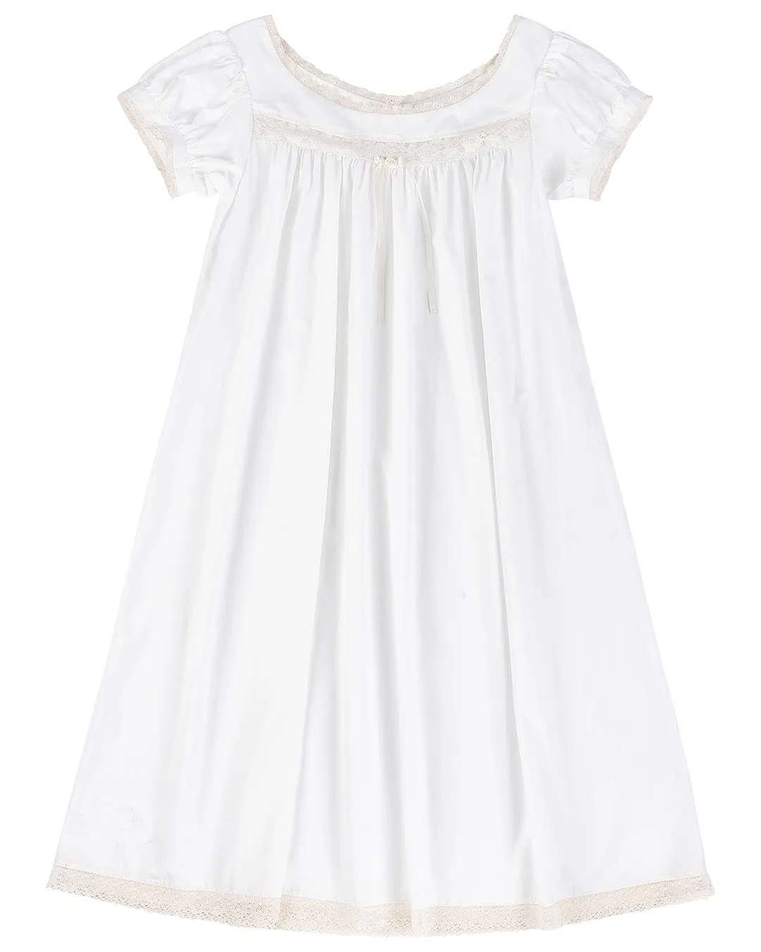 Lucienne Cotton Gown - White sold by My Mum Made It