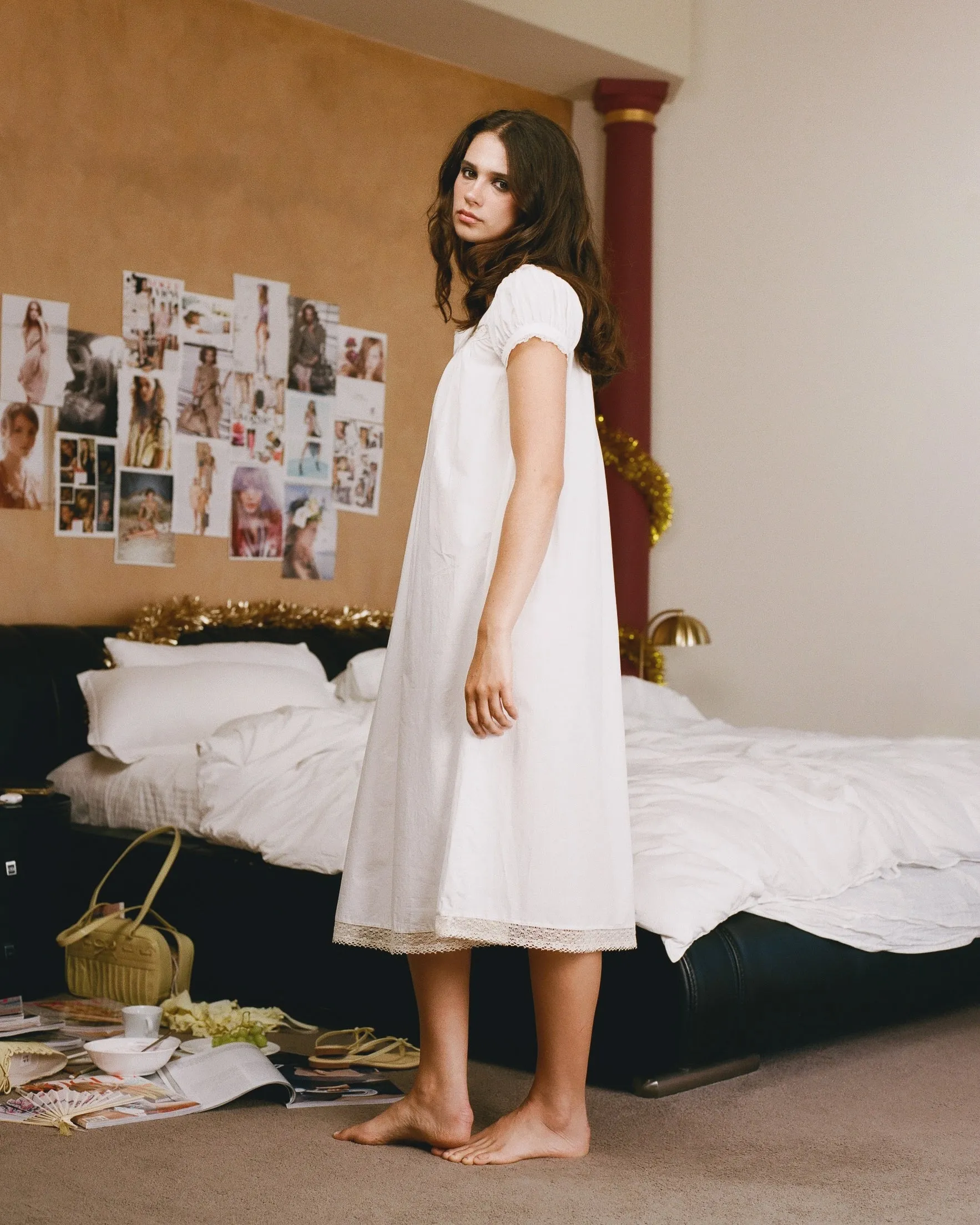 Lucienne Cotton Gown - White sold by My Mum Made It product image thumbnail 4