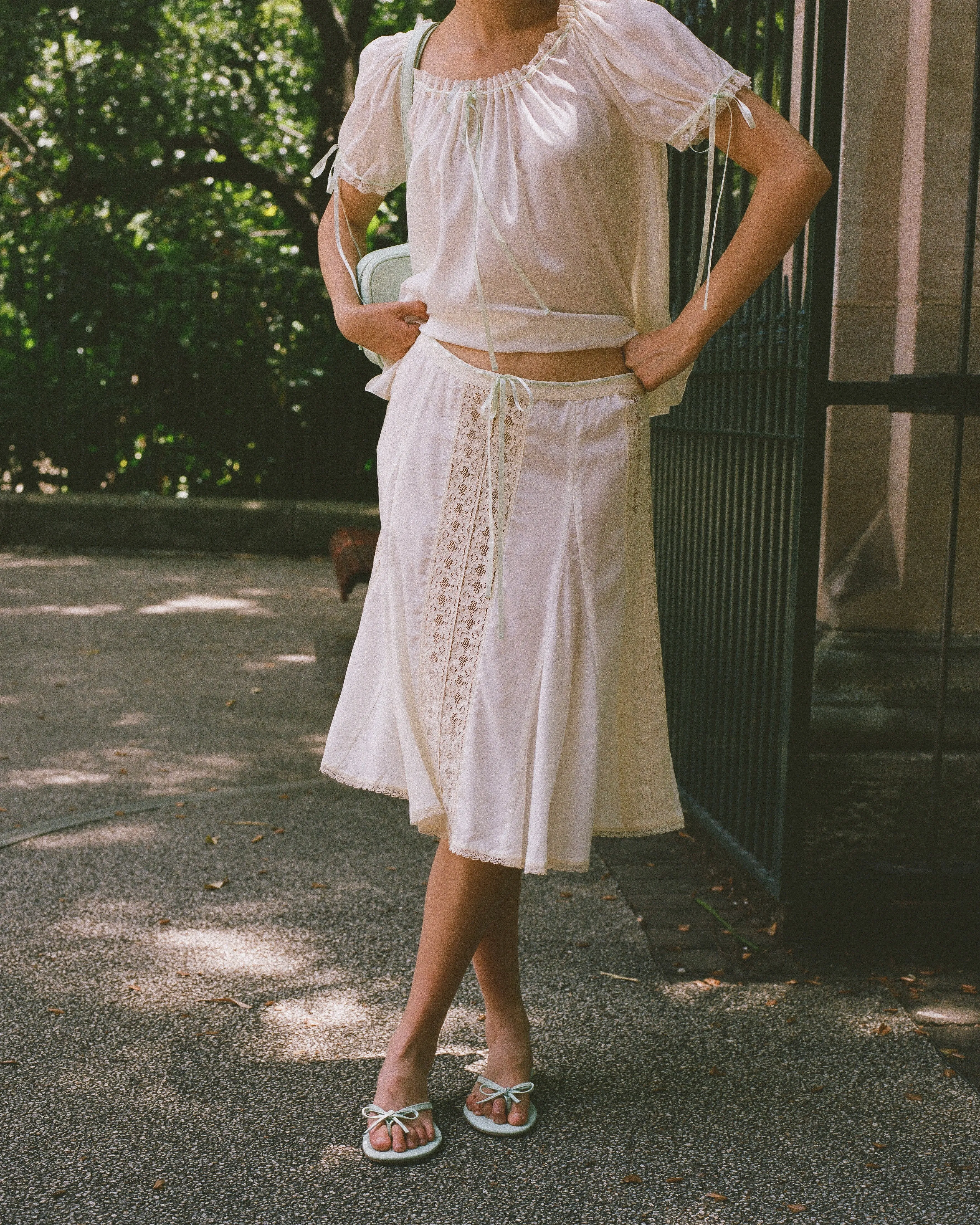 Aurelie Skirt - Vintage White sold by My Mum Made It product image thumbnail 2