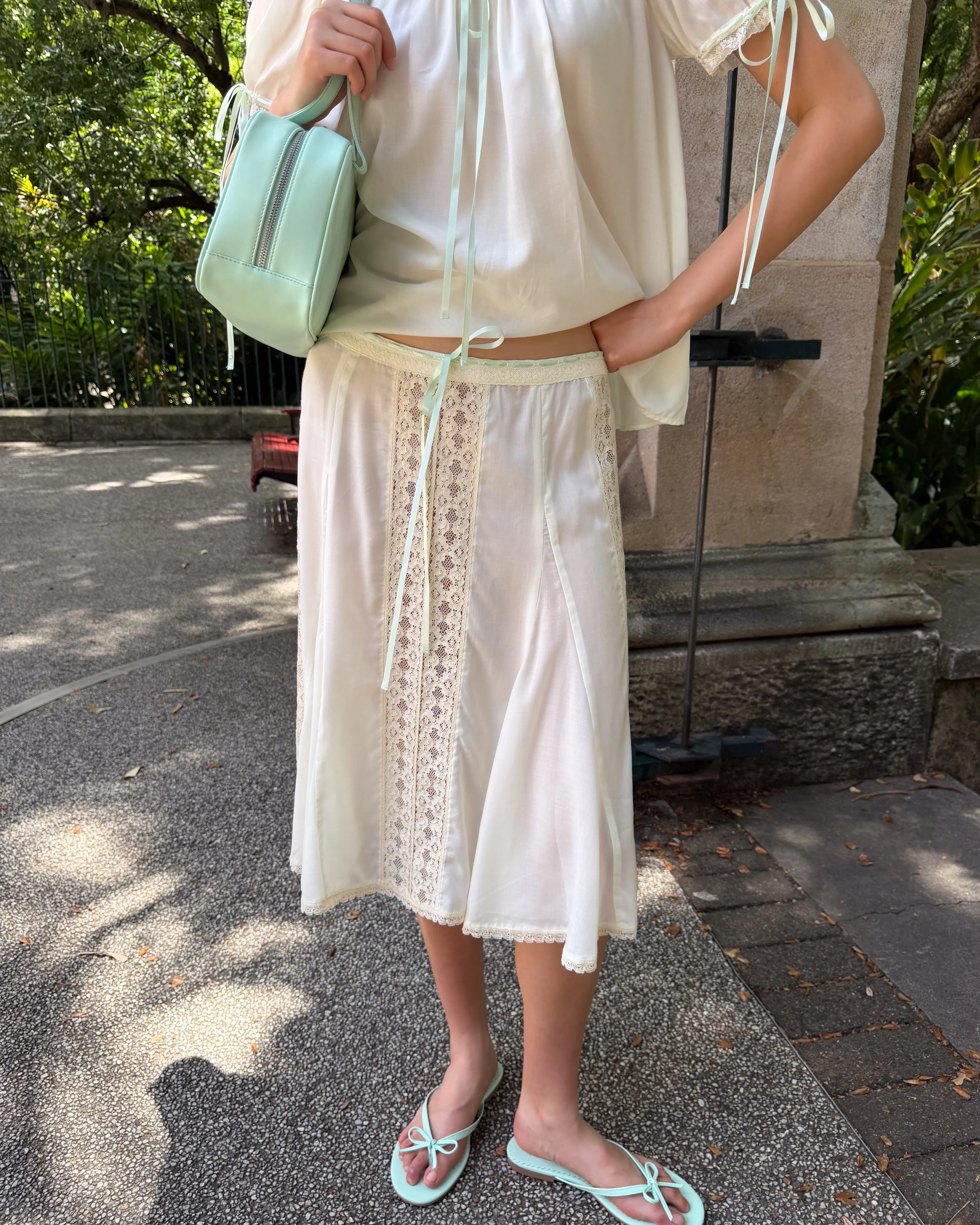 Aurelie Skirt - Vintage White sold by My Mum Made It product image thumbnail 5