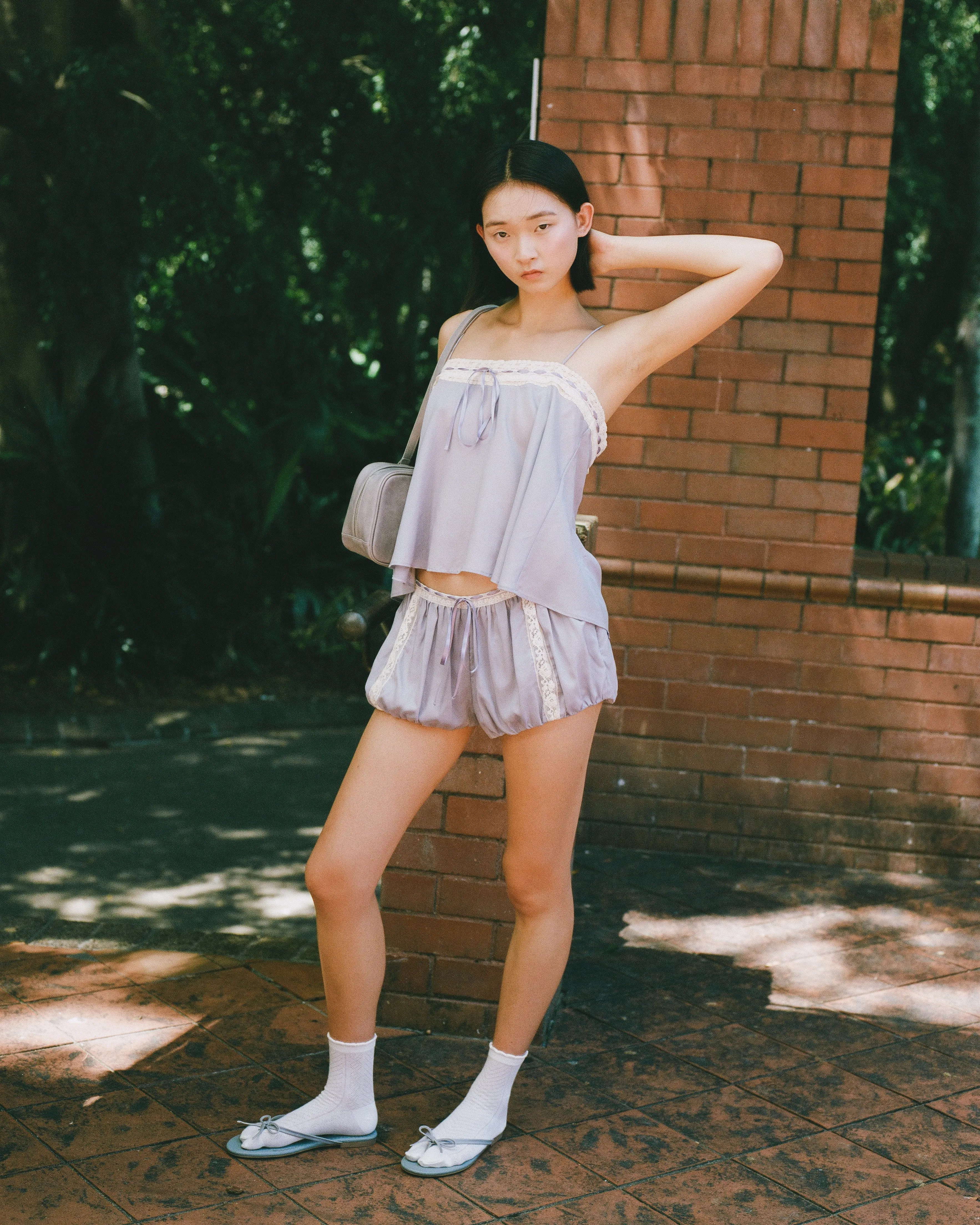 Lace Ribbon Cami - Wisteria sold by My Mum Made It product image thumbnail 5