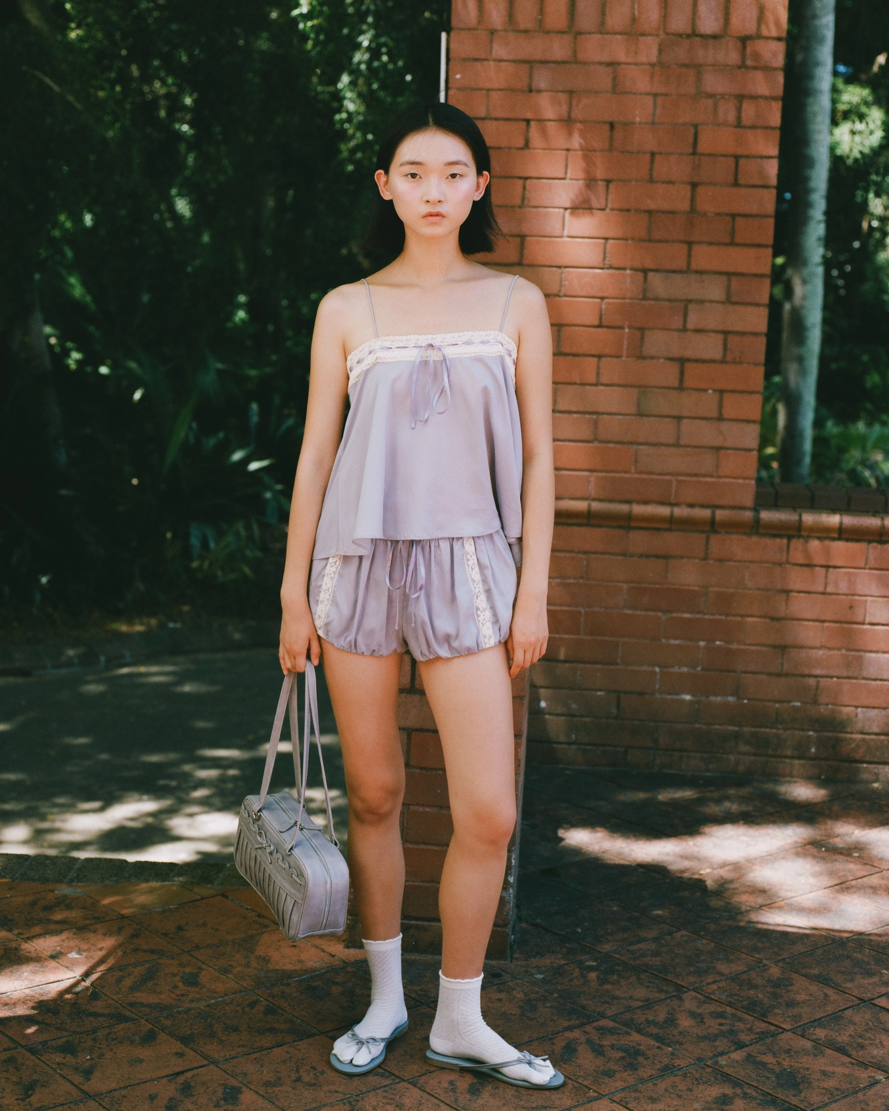 Lace Ribbon Cami - Wisteria sold by My Mum Made It product image thumbnail 3