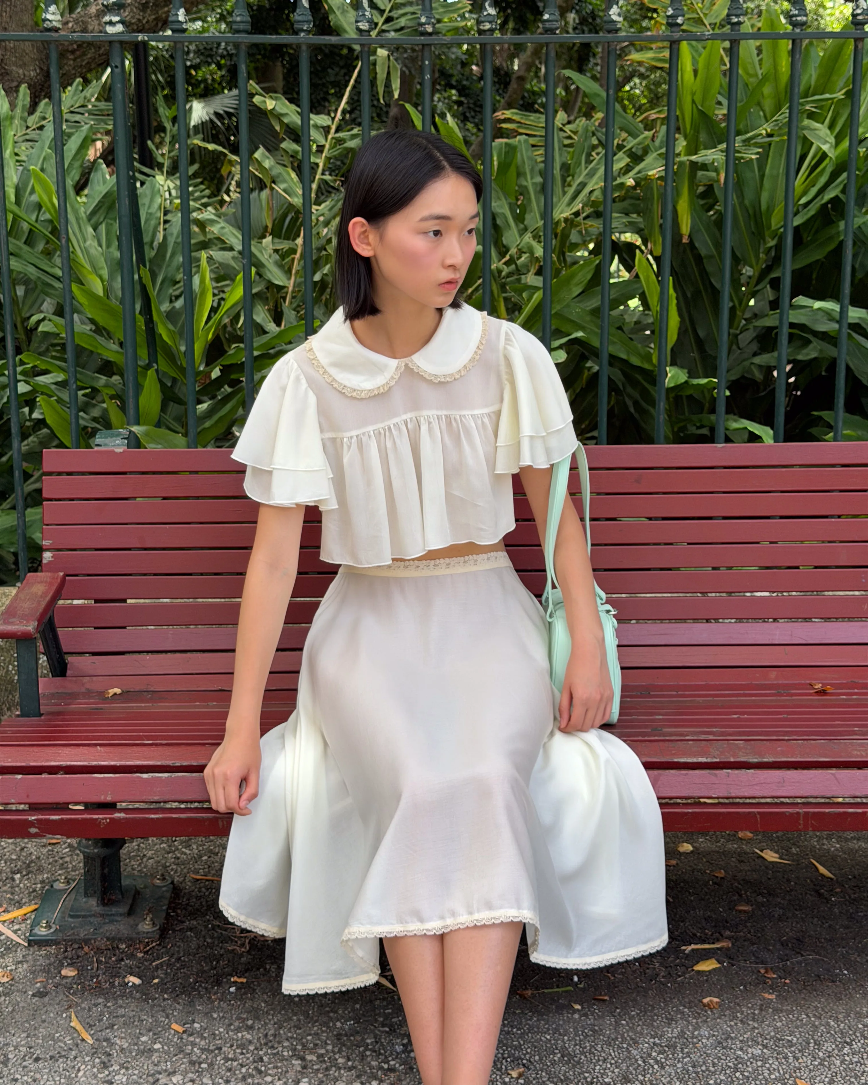 Sheer Slip Skirt - Vintage White sold by My Mum Made It product image thumbnail 3