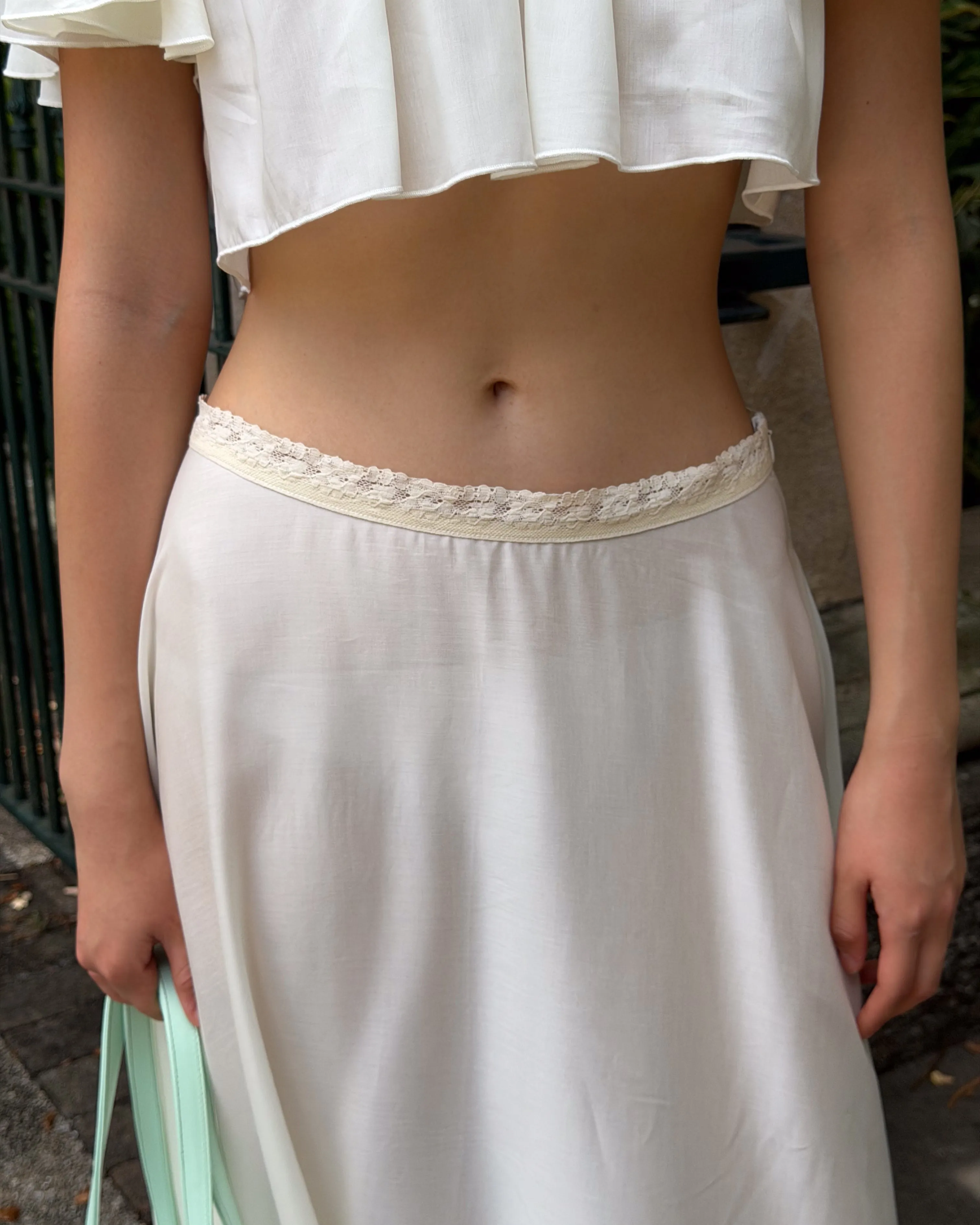 Sheer Slip Skirt - Vintage White sold by My Mum Made It product image thumbnail 5