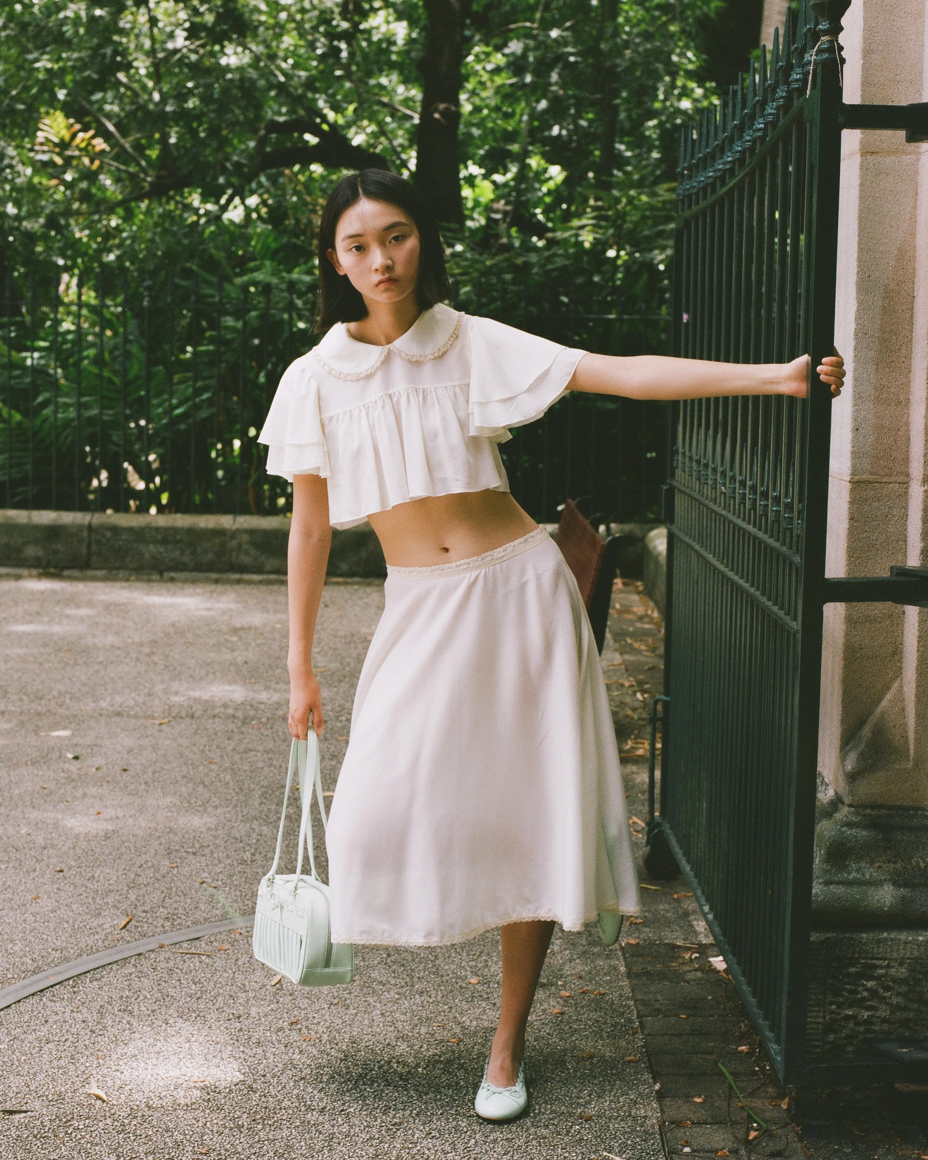 Sheer Slip Skirt - Vintage White sold by My Mum Made It product image thumbnail 4