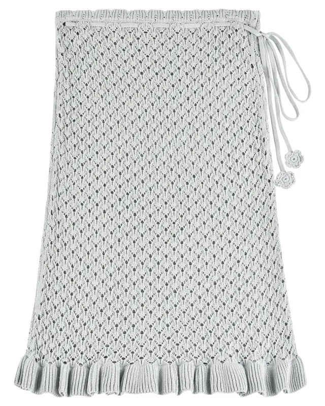 Laceweave Midi Skirt - Mint made by My Mum Made It