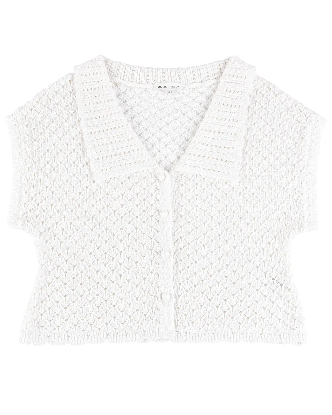 Daisychain Knit Top - White sold by My Mum Made It