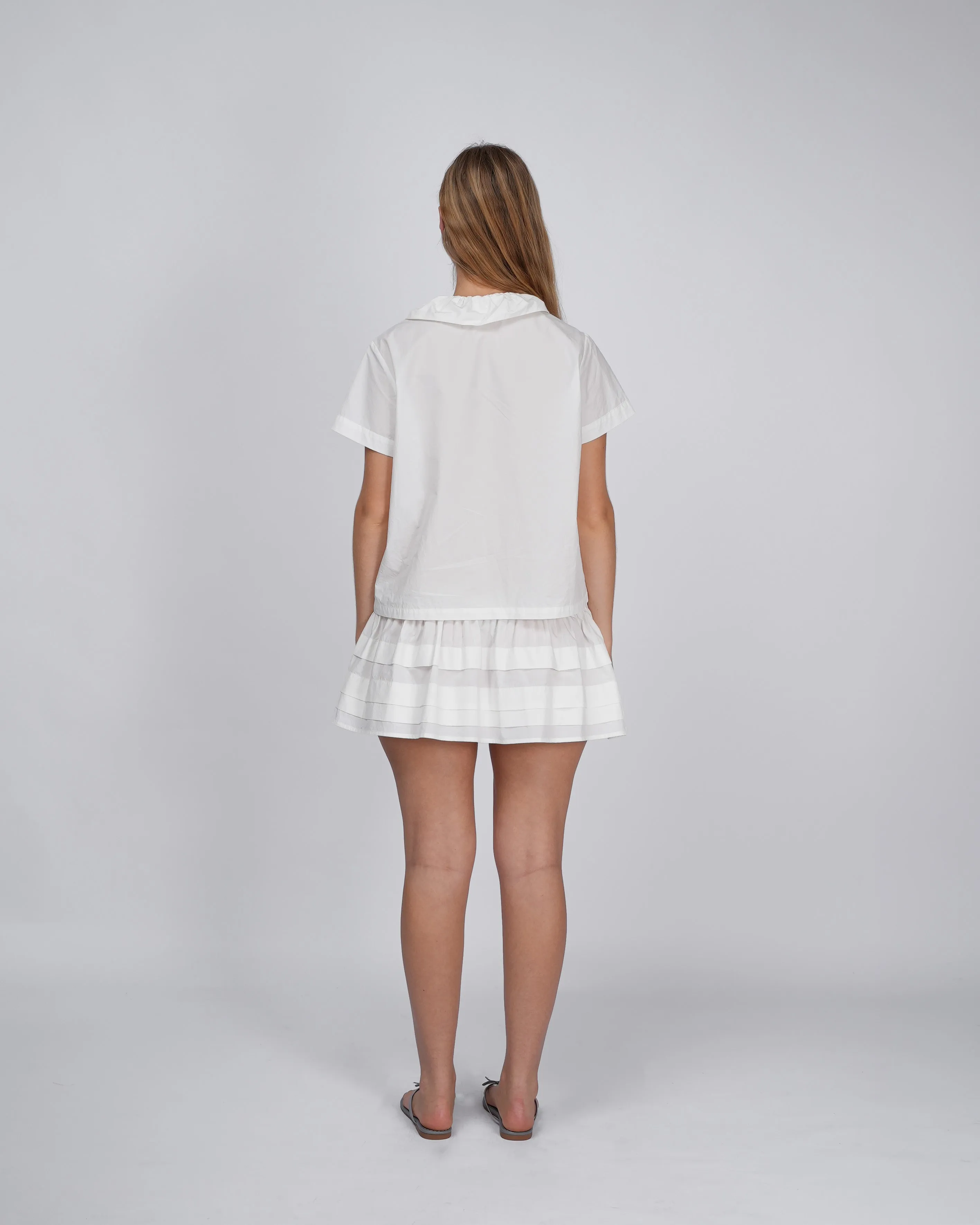 Esme Button Shirt - White sold by My Mum Made It product image thumbnail 4