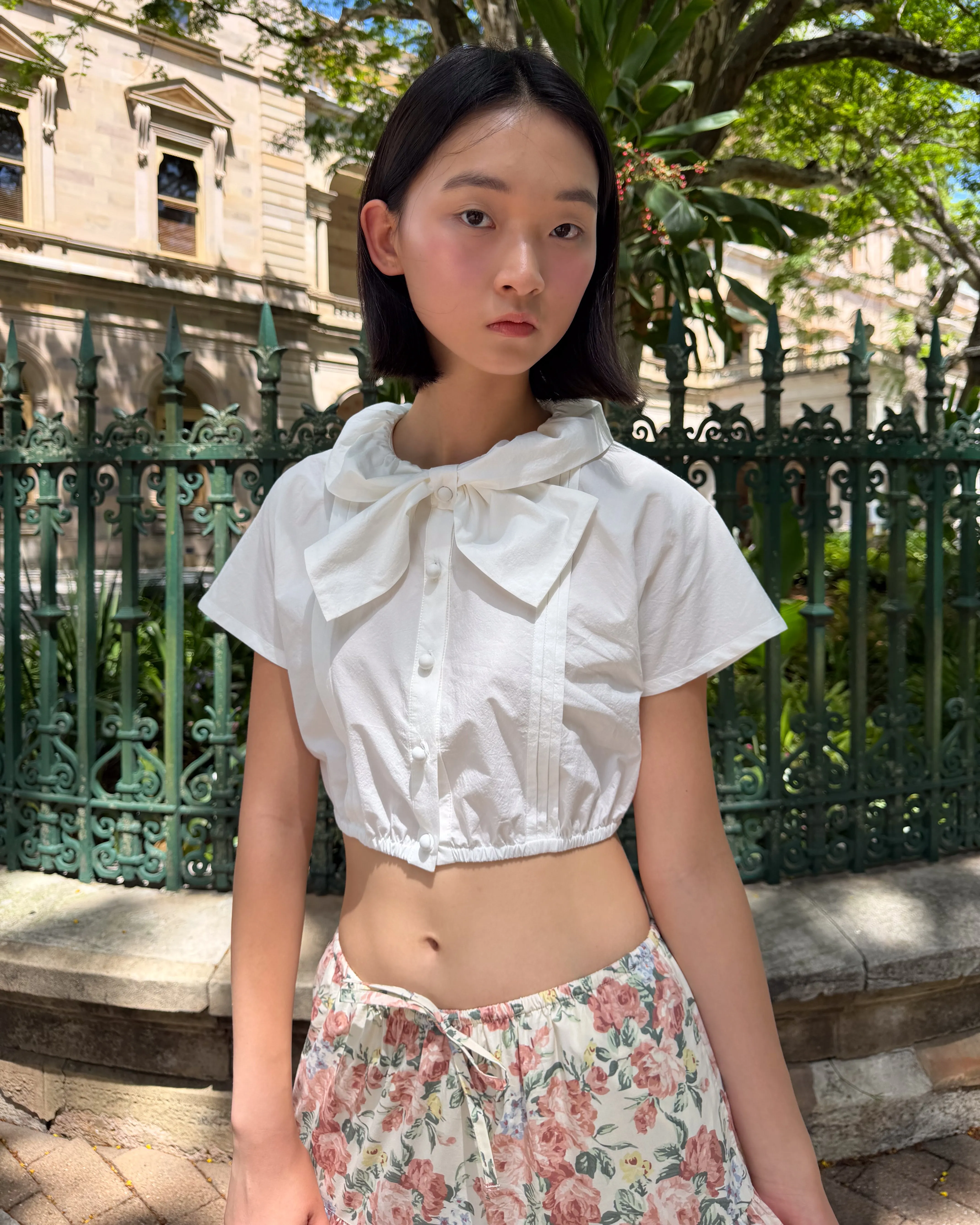 Sail Collar Top - White sold by My Mum Made It product image thumbnail 2