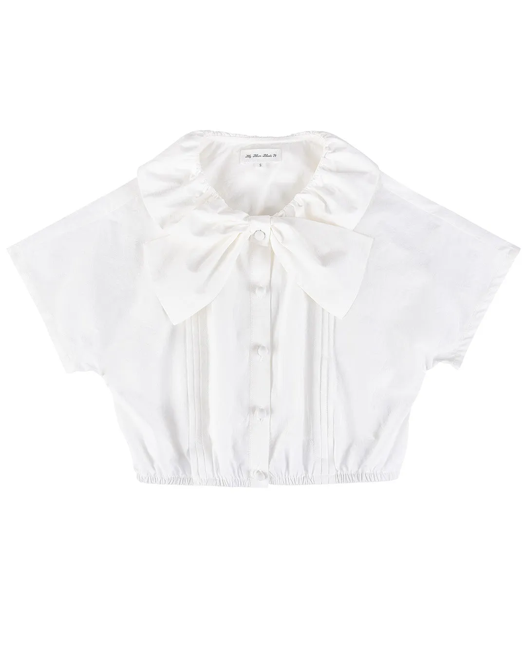 Sail Collar Top - White sold by My Mum Made It