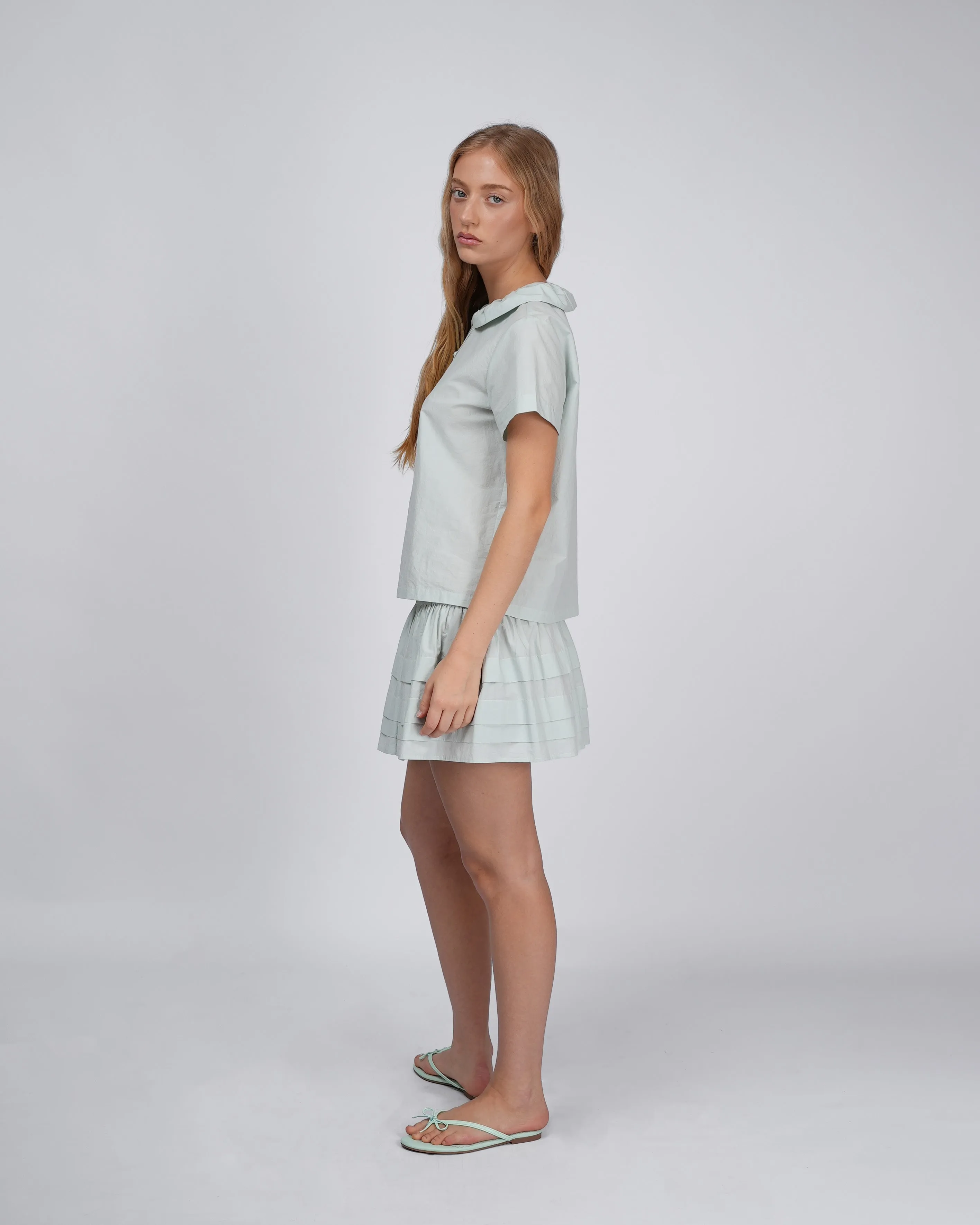 Esme Button Shirt - Mint sold by My Mum Made It product image thumbnail 3