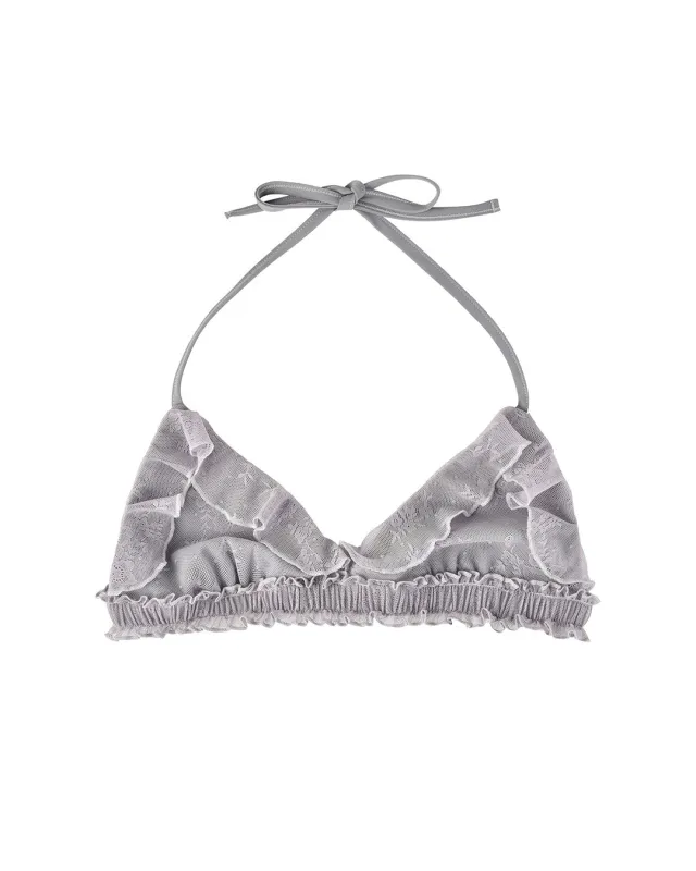 Lace Frill Swim Top - Wisteria made by My Mum Made It