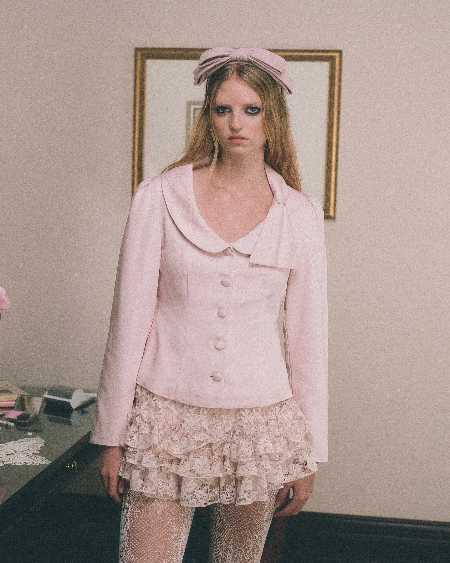 Matinee Jacket - Pink sold by My Mum Made It product image thumbnail 2