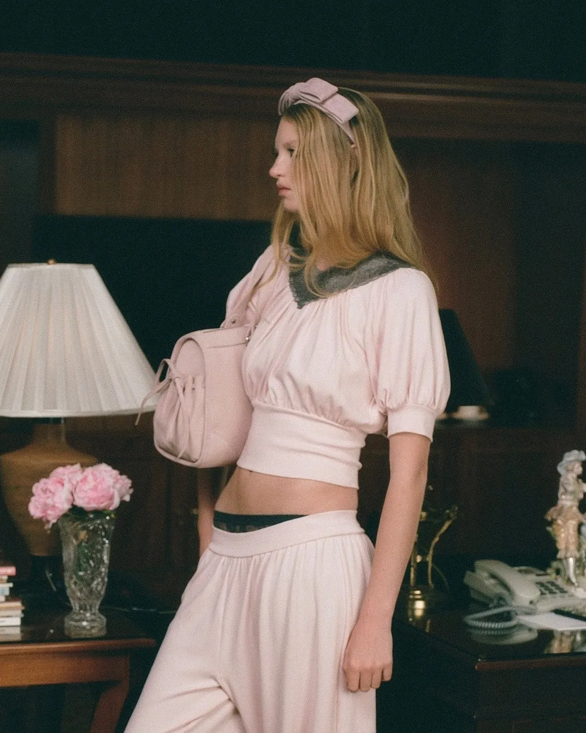 Blouson Puff Sleeve Top - Pink sold by My Mum Made It product image thumbnail 3