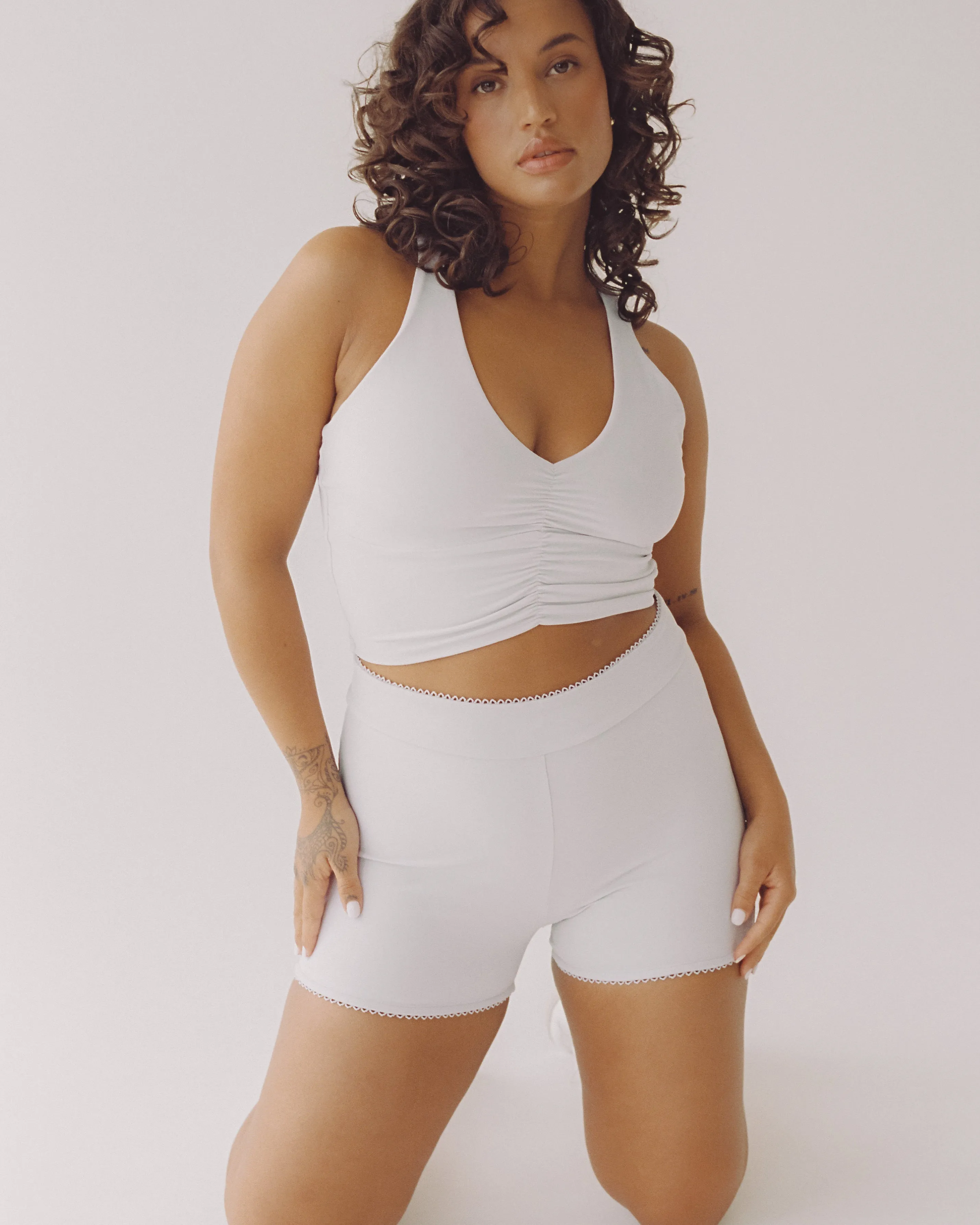 Liberated Sports Crop - Soft Lilac sold by My Mum Made It product image thumbnail 4