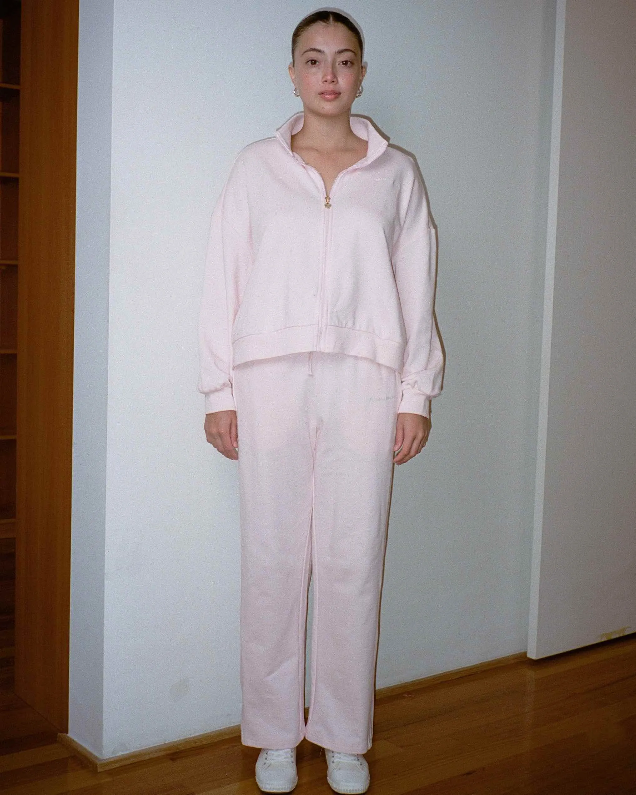 Logo Track Zip-up - Blush sold by My Mum Made It product image thumbnail 3