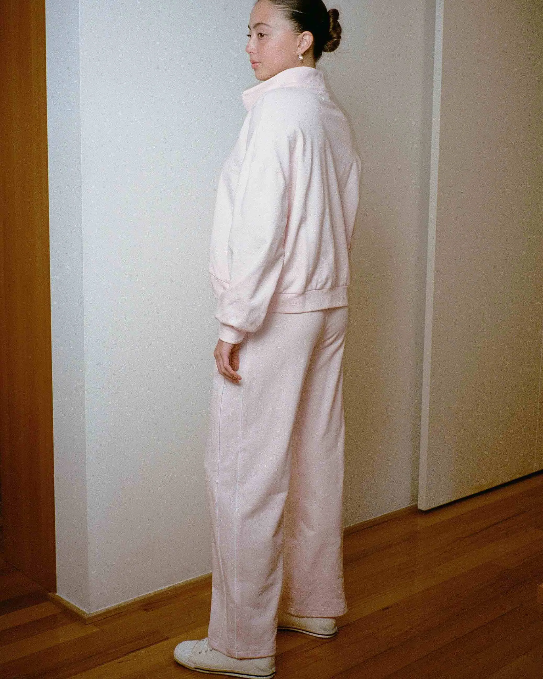 Logo Track Zip-up - Blush sold by My Mum Made It product image thumbnail 5