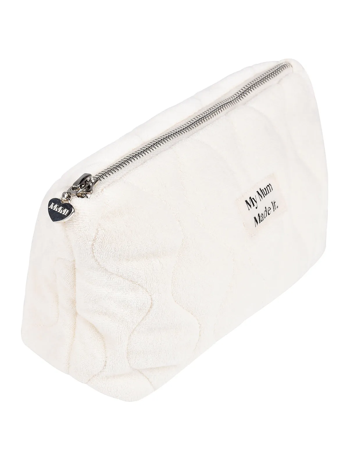 Quilted Toiletry Bag - Off-white Terry sold by My Mum Made It