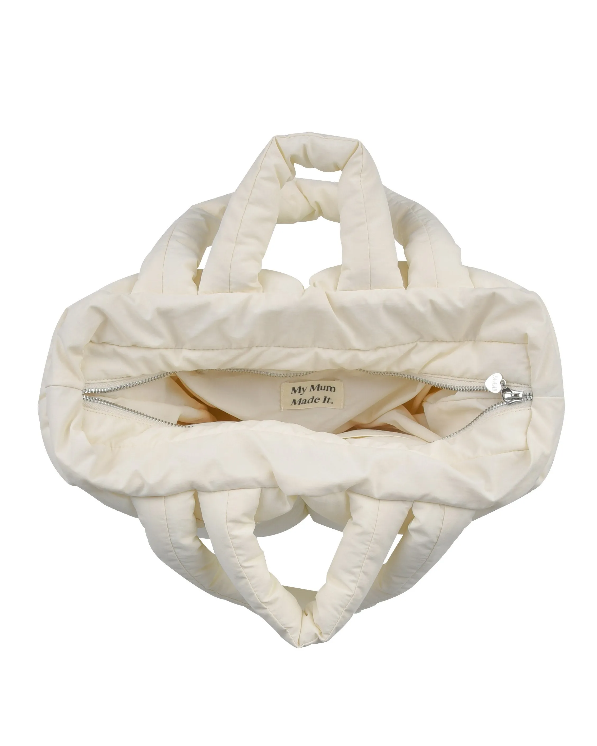 Puffer Tote Bag - Cream sold by My Mum Made It product image thumbnail 3
