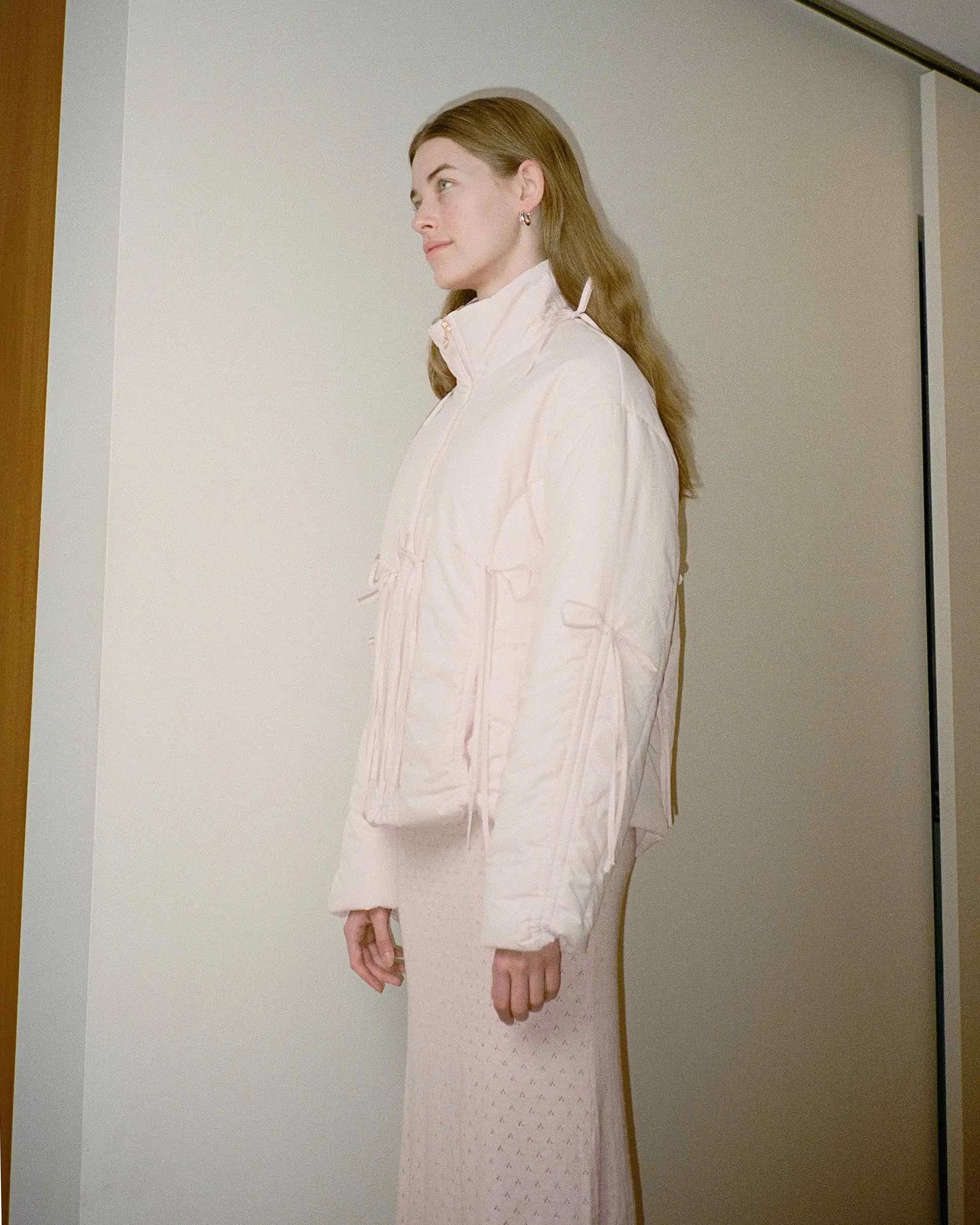 Bow Puffer Jacket - Pink sold by My Mum Made It product image thumbnail 3