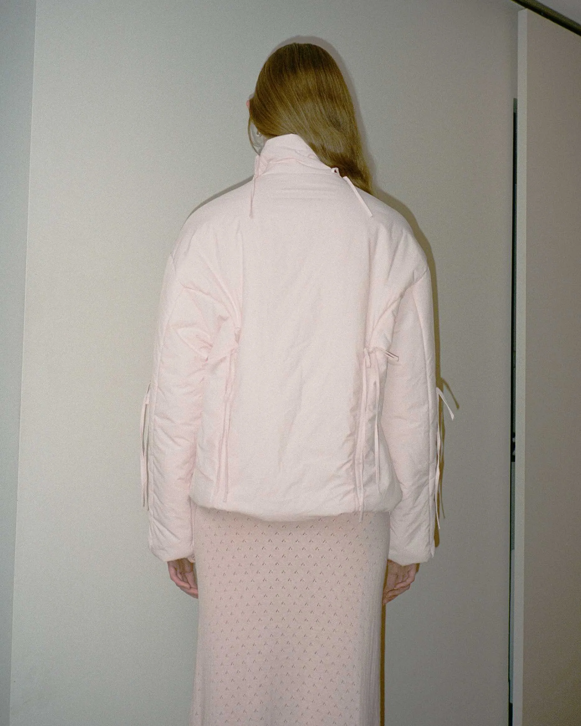 Bow Puffer Jacket - Pink sold by My Mum Made It product image thumbnail 4