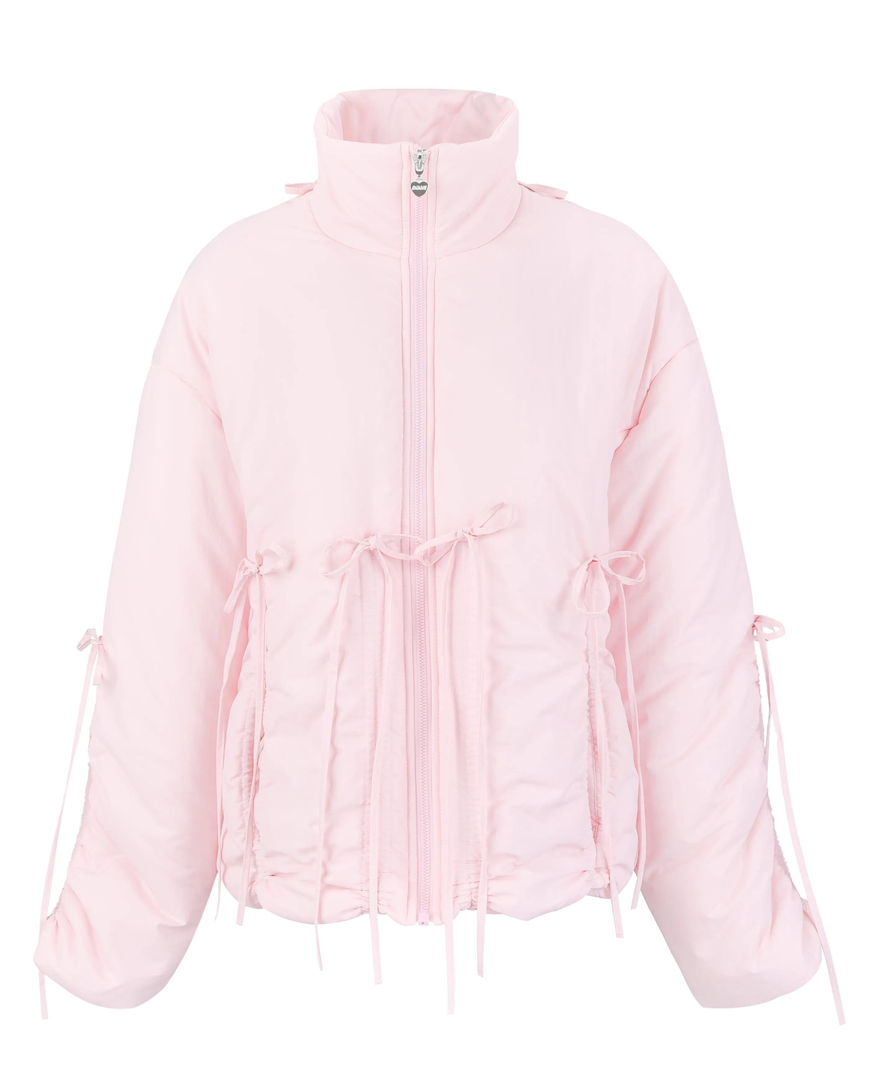 Bow Puffer Jacket - Pink sold by My Mum Made It