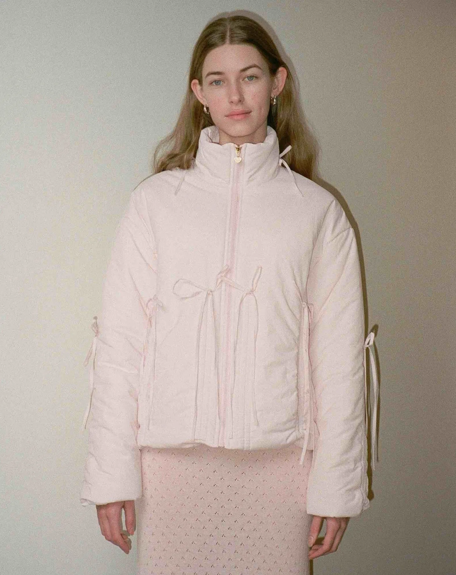 Bow Puffer Jacket - Pink sold by My Mum Made It product image thumbnail 2