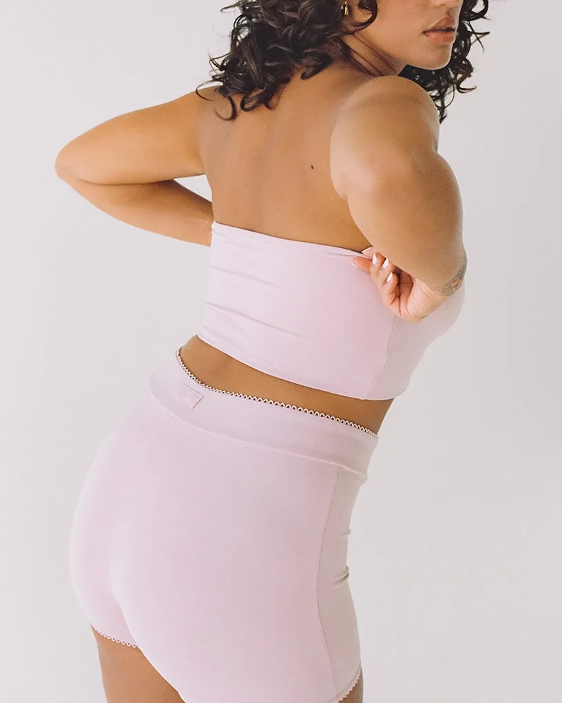 Gather Bandeau Top - Rose sold by My Mum Made It product image thumbnail 3