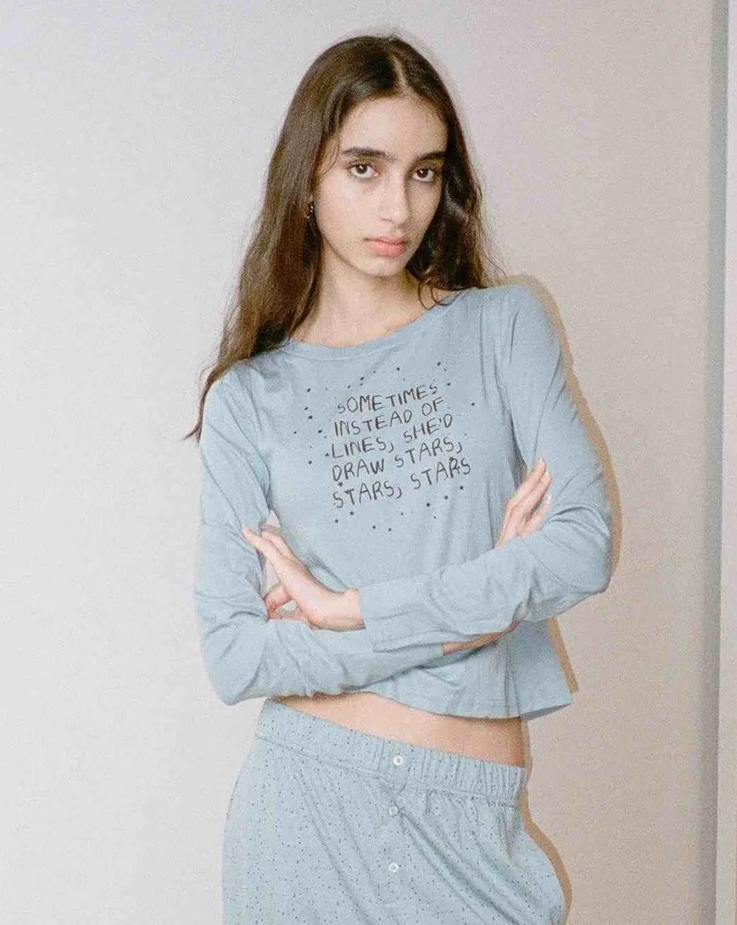 Stars Long Sleeve T-Shirt sold by My Mum Made It product image thumbnail 2