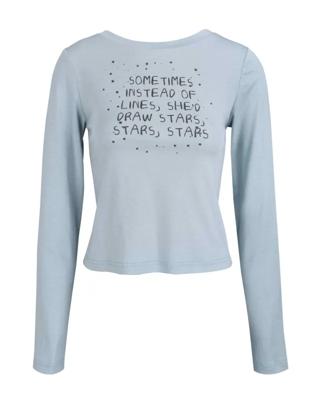 Stars Long Sleeve T-Shirt sold by My Mum Made It