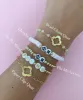 Phi Mu Quatrefoil or Letters Gold Bracelet sold by Mermaid & Me