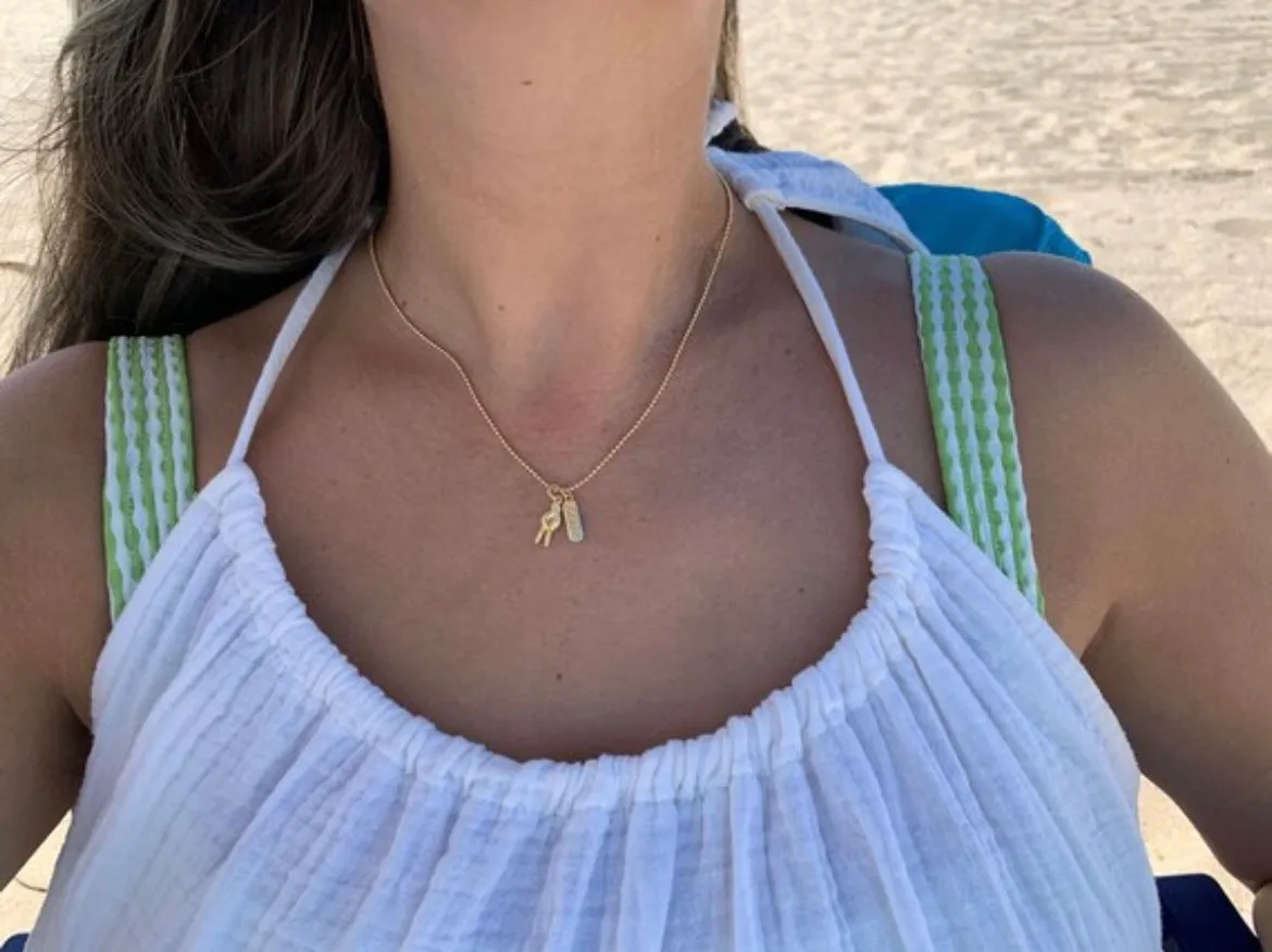 Peace & Happy Necklace sold by Mermaid & Me product image thumbnail 2