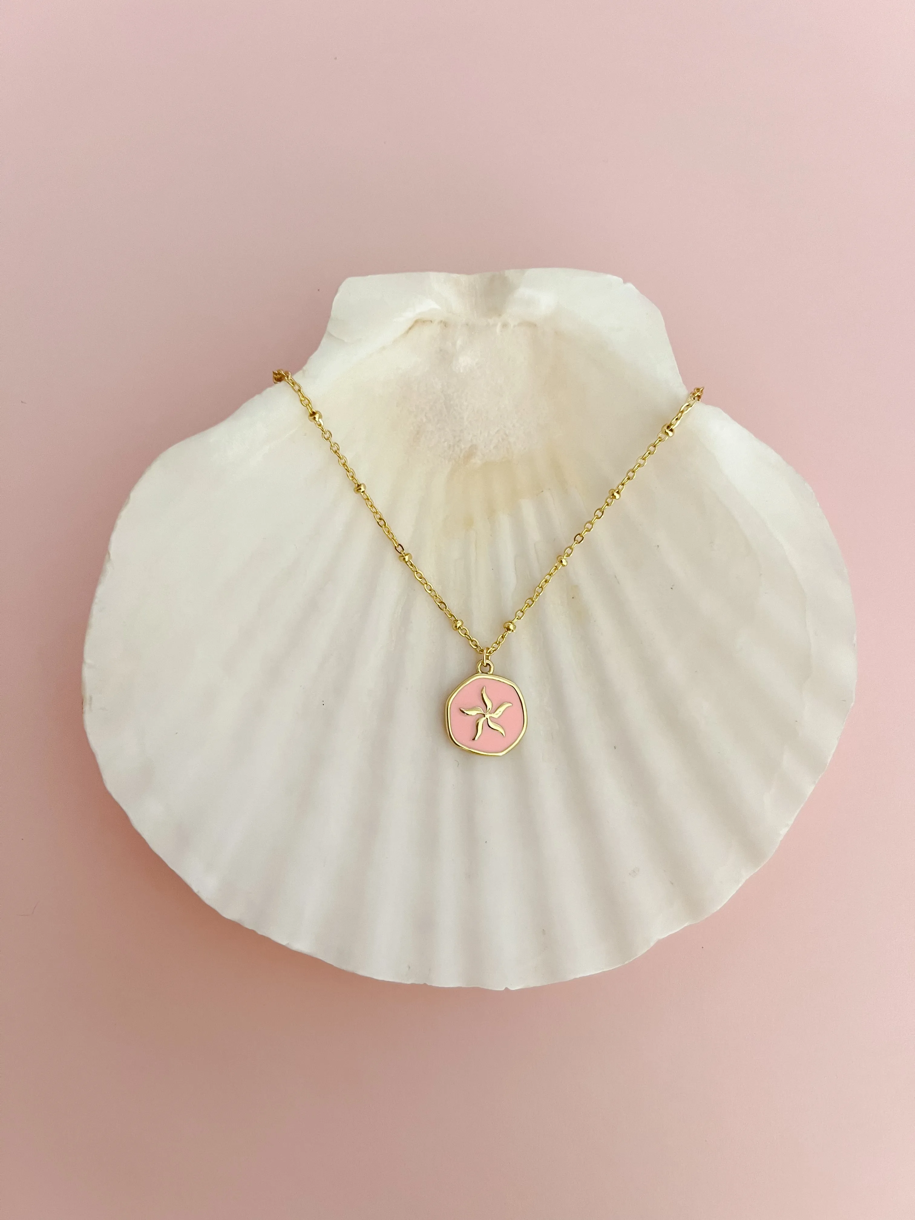 Pink Starfish Necklace sold by Mermaid & Me