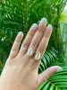 Handmade Vertical Cowrie Shell Ring Silver or Gold sold by Mermaid & Me