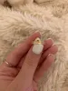 Handmade Vertical Cowrie Shell Ring Silver or Gold sold by Mermaid & Me