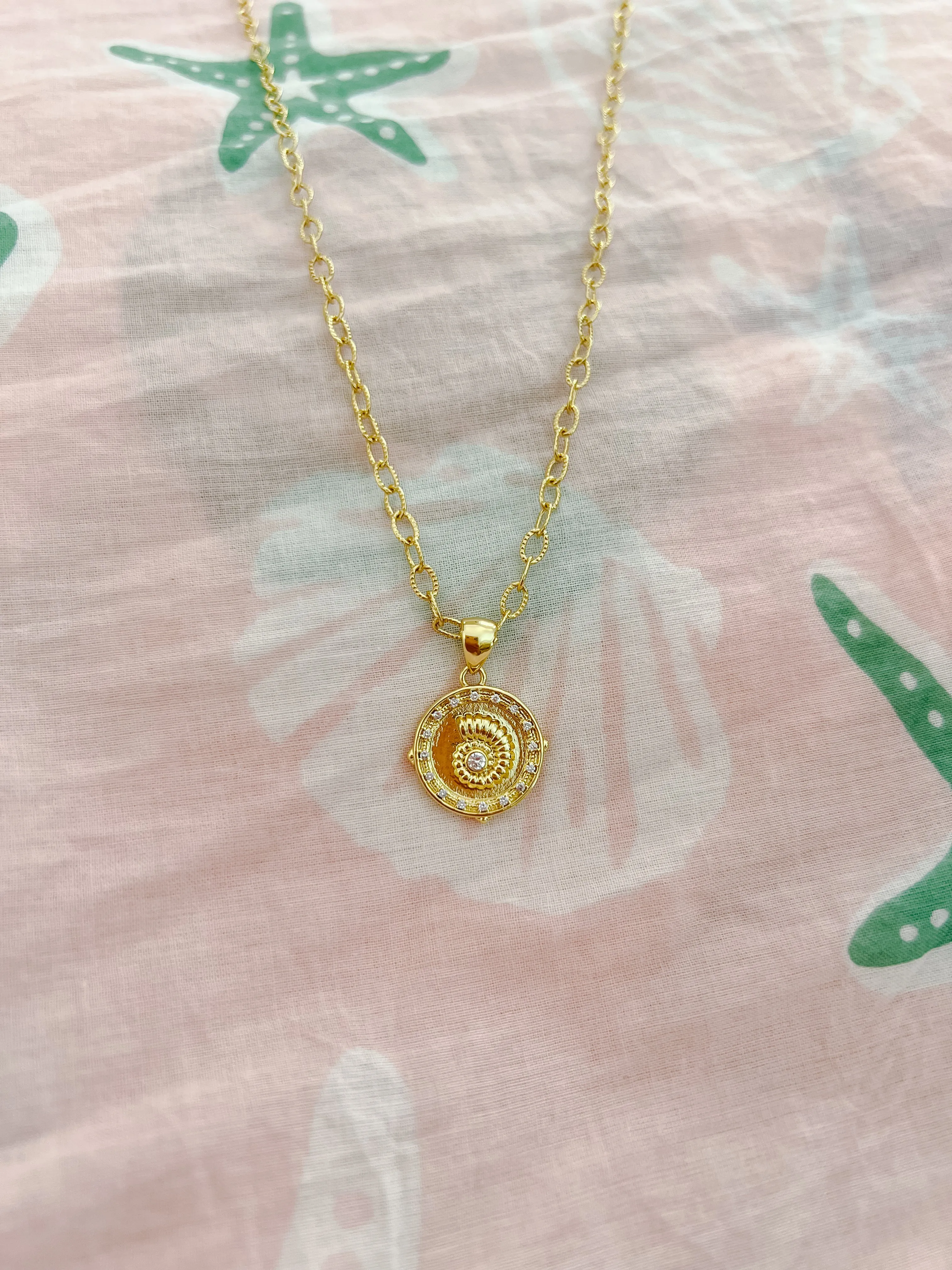 Gold Nautilus Shell Necklace sold by Mermaid & Me