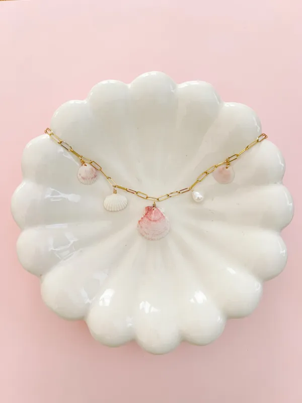 Cabbage Key Real Seashell Charm Necklace sold by Mermaid & Me
