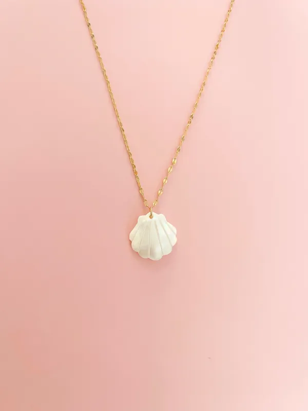 Mother of Pearl Shell Necklace sold by Mermaid & Me
