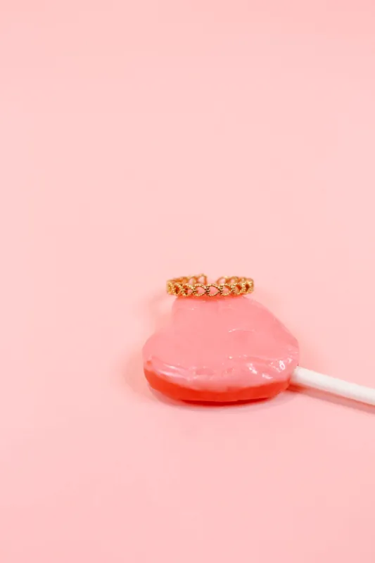 Dot Heart Adjustable Ring sold by Mermaid & Me