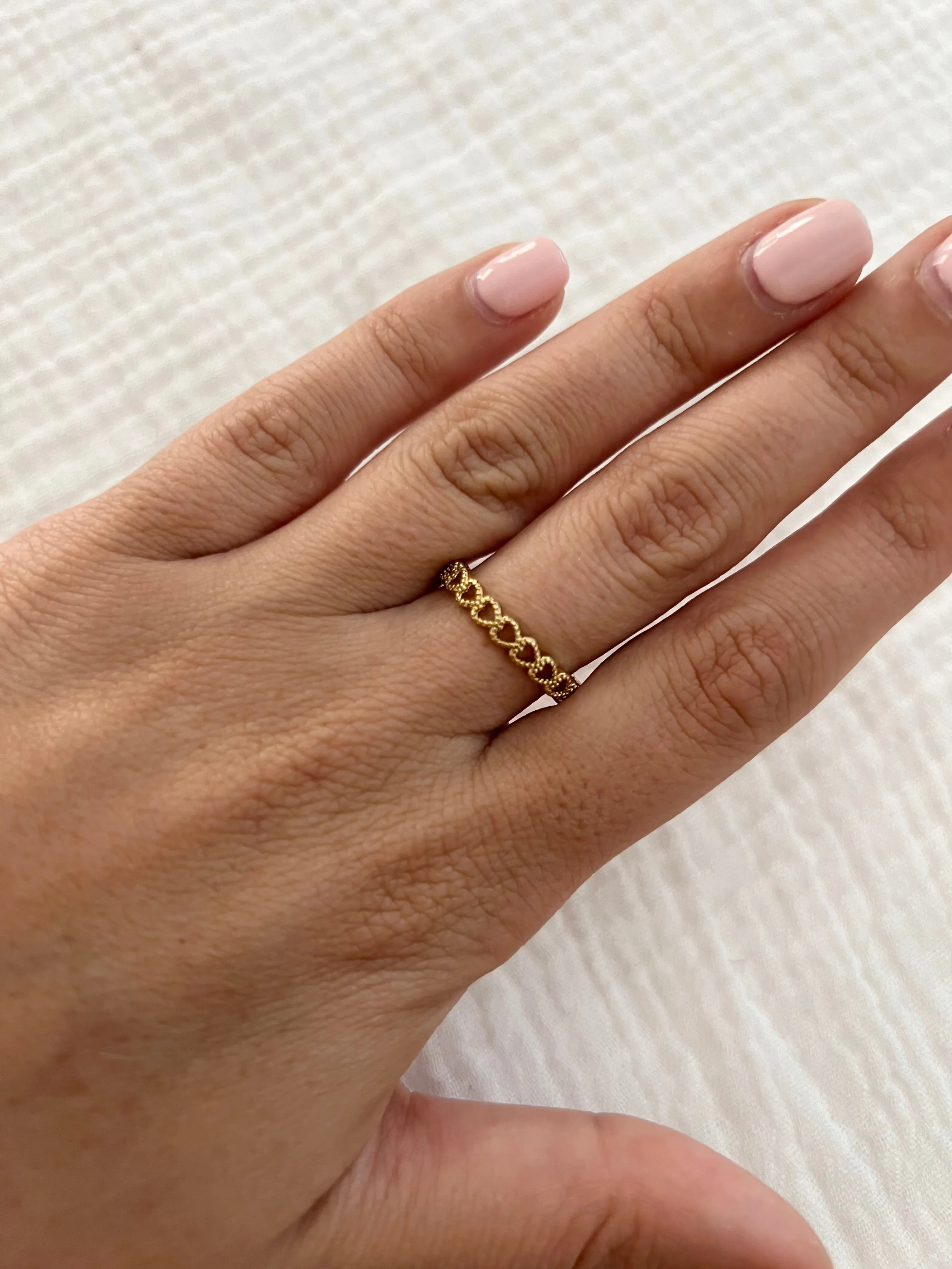 Dot Heart Adjustable Ring sold by Mermaid & Me product image thumbnail 2