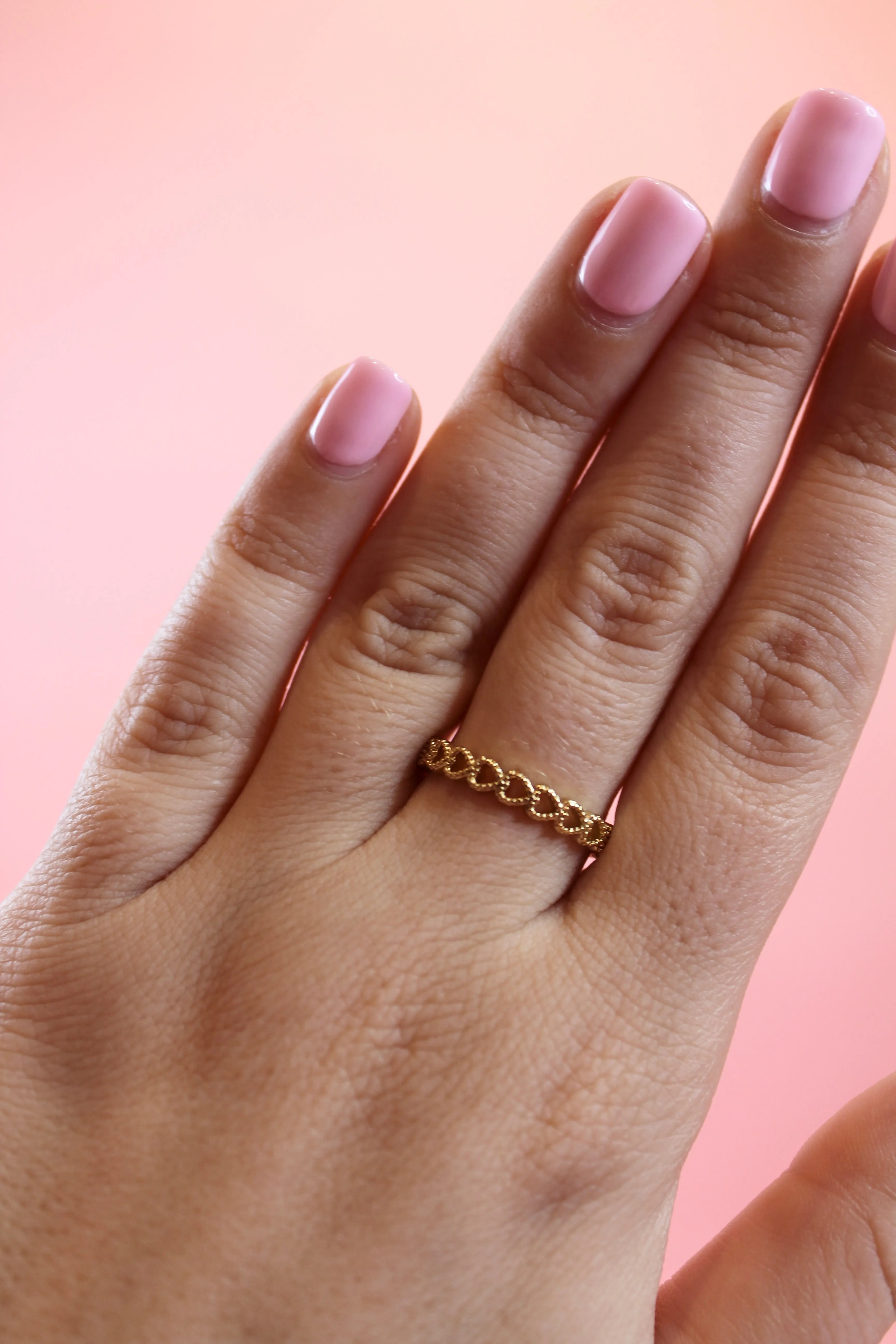 Dot Heart Adjustable Ring sold by Mermaid & Me product image thumbnail 4